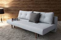 RECAST PLUS Sofa Bed with Dark Wood Legs