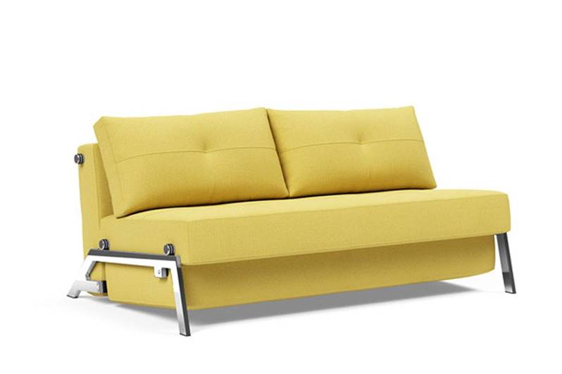 CUBED 160 Sofa Bed (auto-fold leg) - Chrome Leg 