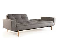 DUBLEXO Sofa Bed with Arms in 525 Mixed Dance Light Blue