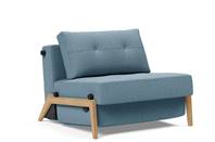 CUBED 90 Chair Bed (auto-fold leg) - Wood Leg  